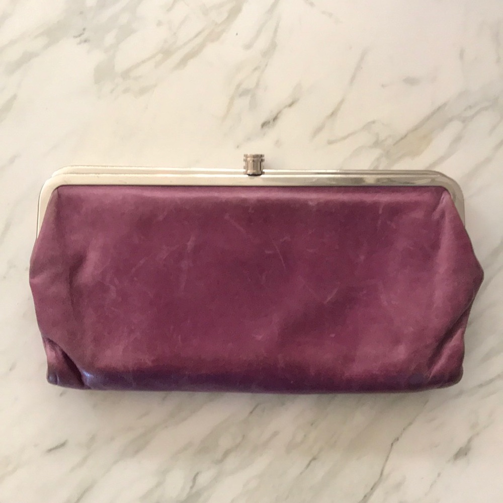 Eggplant “Lauren” Hobo Clutch wallet